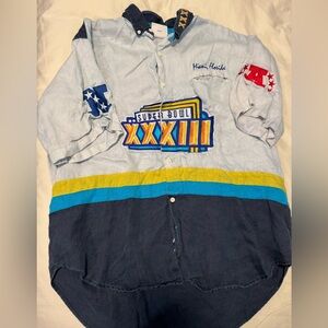 Men’s 1999 Super Bowl Button up shirt